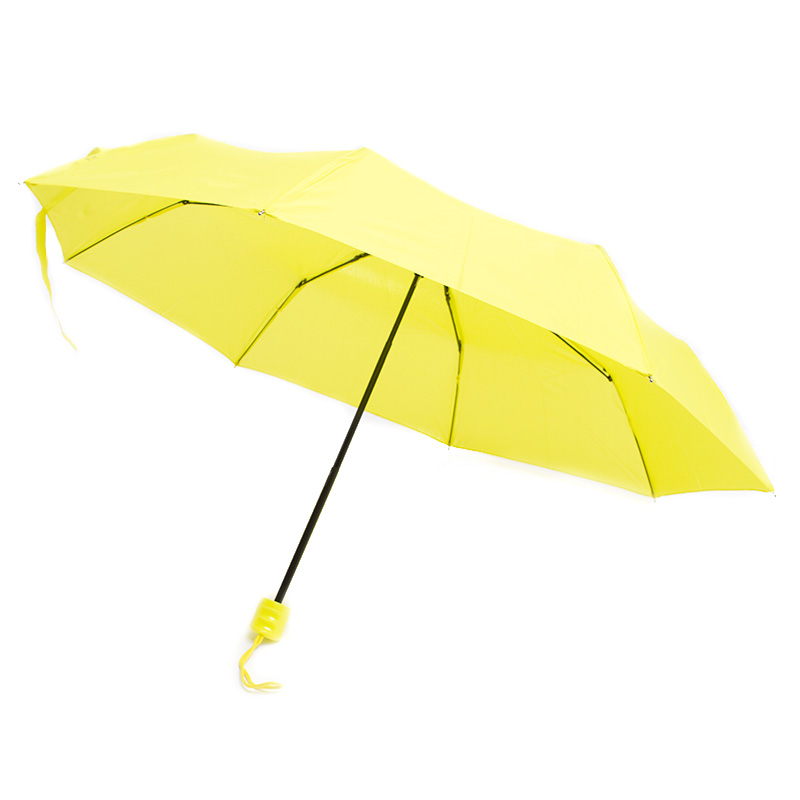 Yellow, Mini, Pocket, Umbrella, 42"